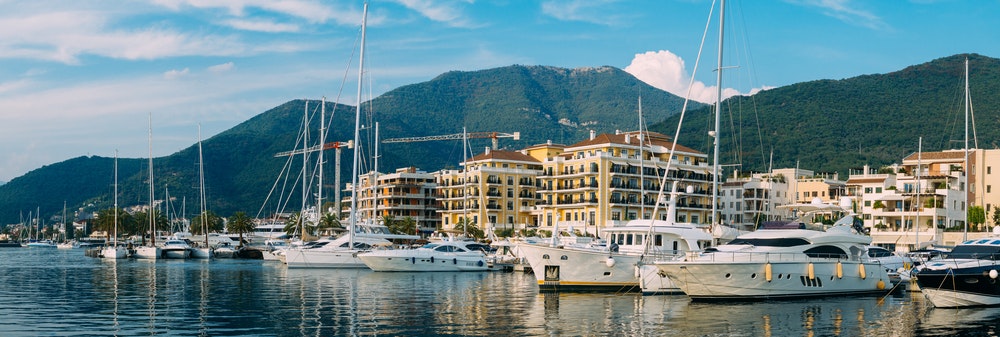 mega yacht marina porto montenegro