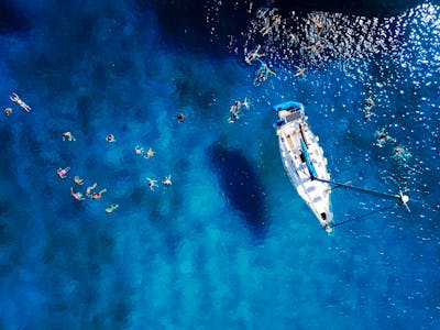 catamaran in rough seas