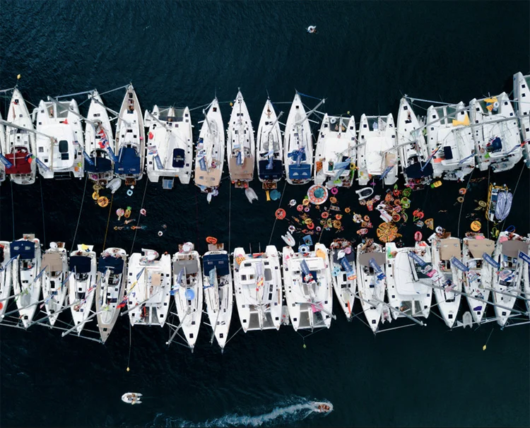 Tunnel raft at The Yacht Week