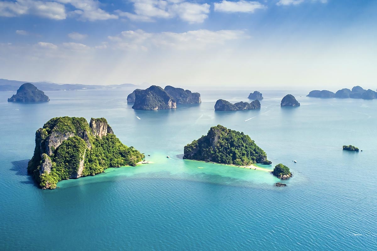 Ympäröivät saaret Phuket Thaimaa