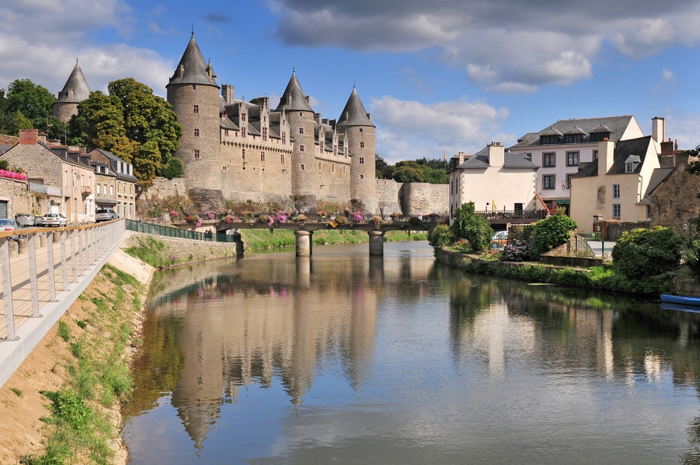 Rohan Castle on the banks of the Oust River in Josselin