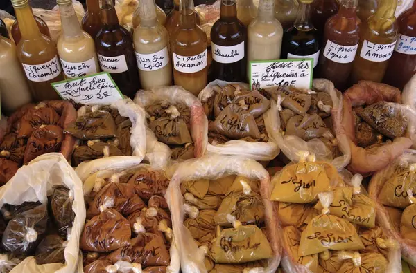 Market with local produce on the island of Martinique