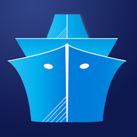 Logotipo da aplicação de tráfego marítimo