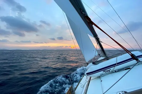 Západ slunce na moři