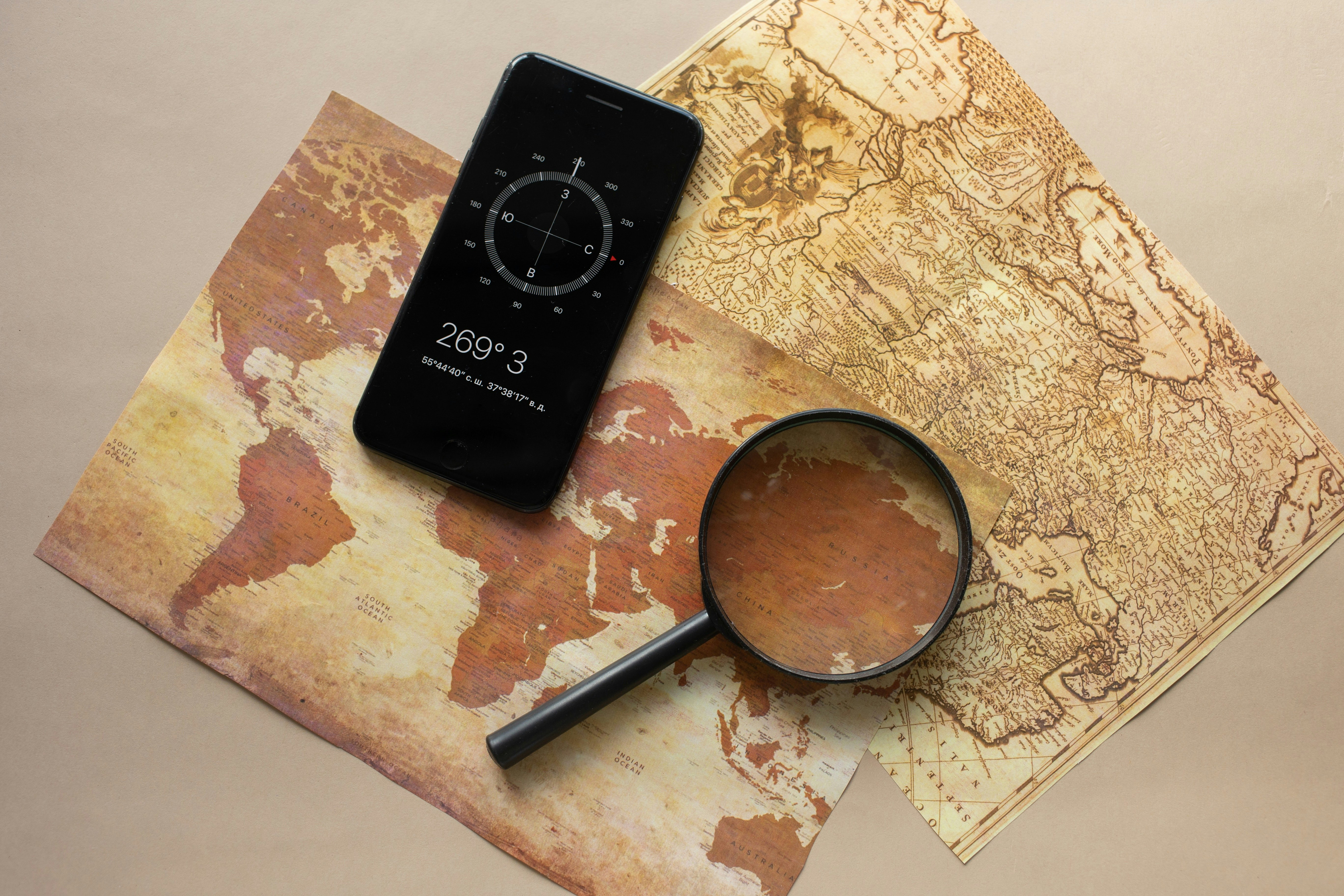 Kompas a mapy