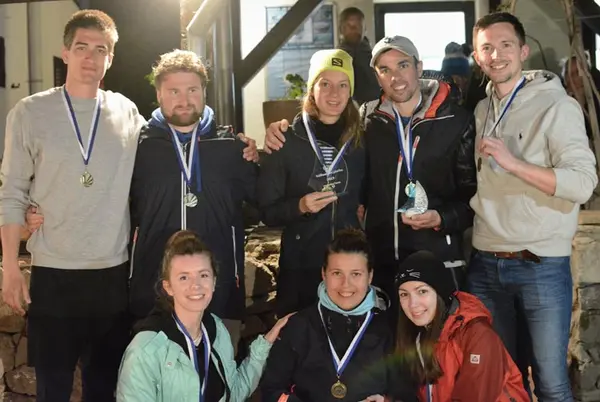 The crew of Salona 38 PUNCH, skippered by Petr Bartoš