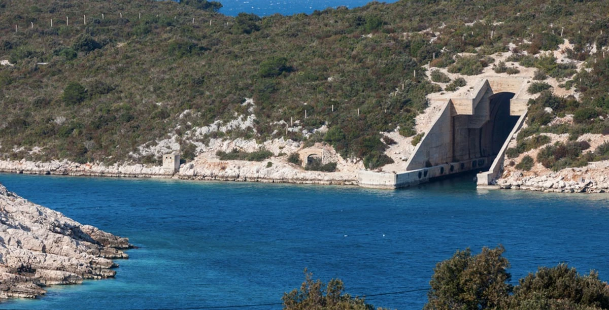 Military tunnel on the island of Vis