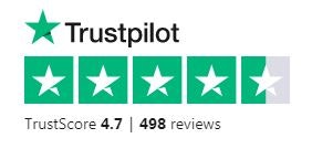 Trustpilot 4.7 na 5