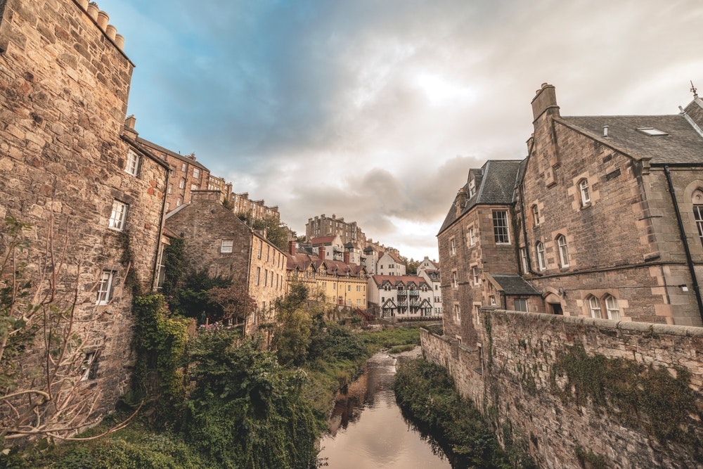 The heart of Dean Village is Well Court, the most iconic building in Edinburgh's village