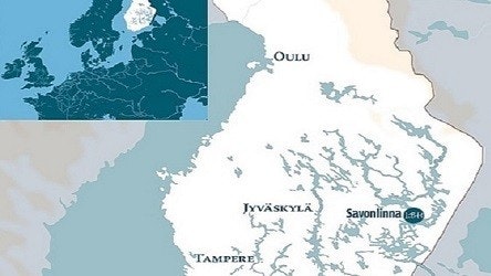 Map of the sailing area in Finland, Savo region