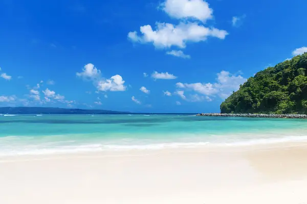 Dream scene with beautiful white sand beach