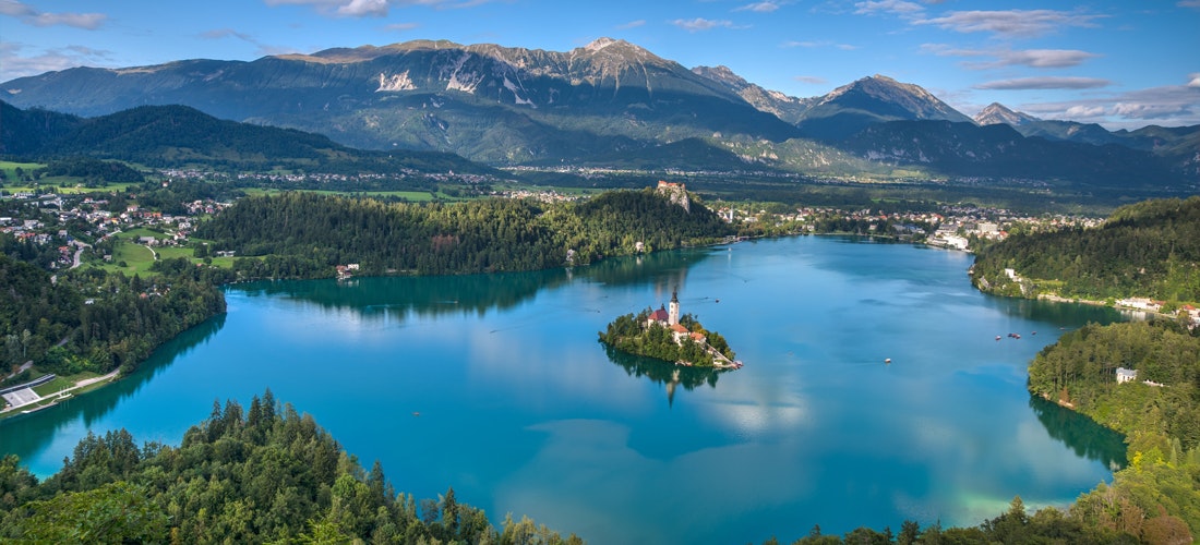 Jezero Bled v lete