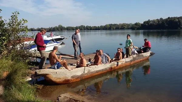 Ekspedicijos Monoxylon III įgula treniruočių metu