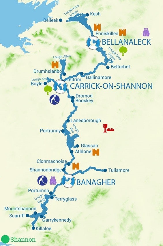 River Shannon Navigation Area, around Bellaneck, Ireland