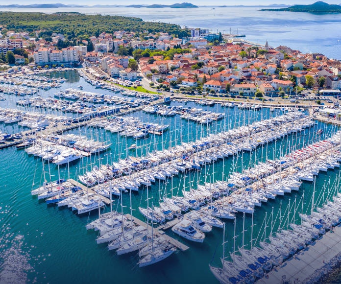Sailing boats in Croatia