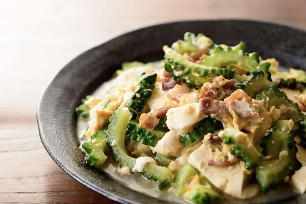 Try Goya Chanpuru, a traditional Okinawan meal