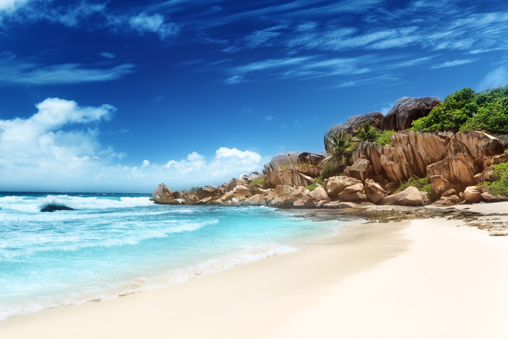 Spiaggia di Grande Anse, Isola di La Digue, Seychelles