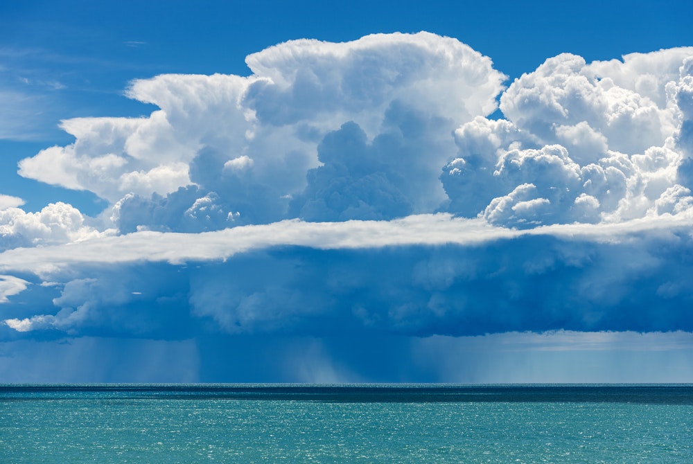 積乱雲は、降水量の多い雲です。