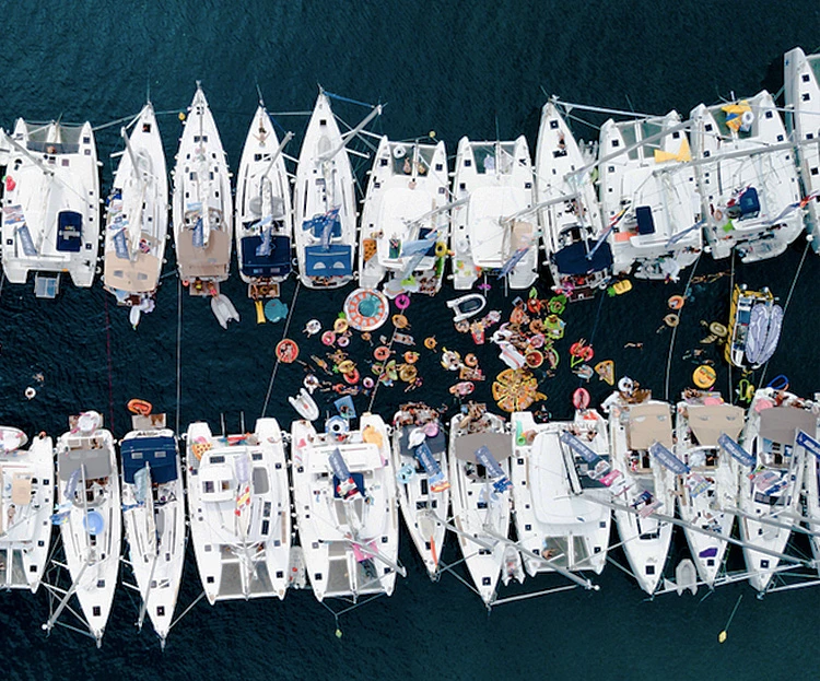 Floaties, fun and a tunnel raft at The Yacht Week