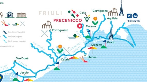 Navigation area north of Venice