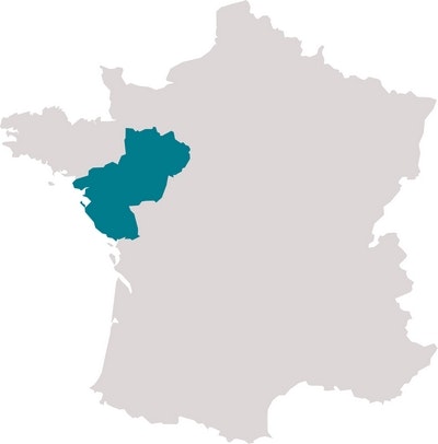 Mapa Anjou