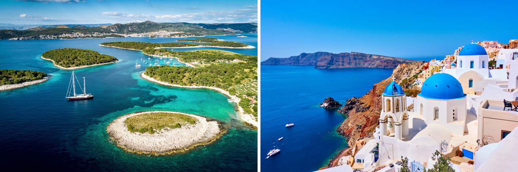 Η Κροατία και η Ελλάδα είναι νησιωτικές χώρες.
