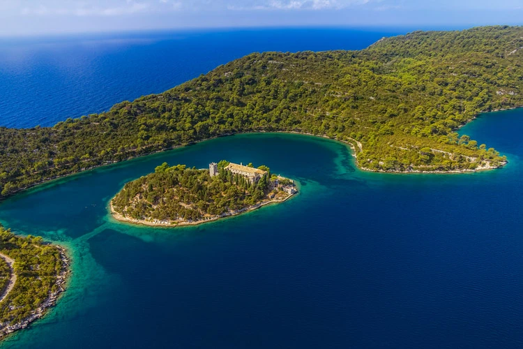 Underwater life around the island of Mljet is varied