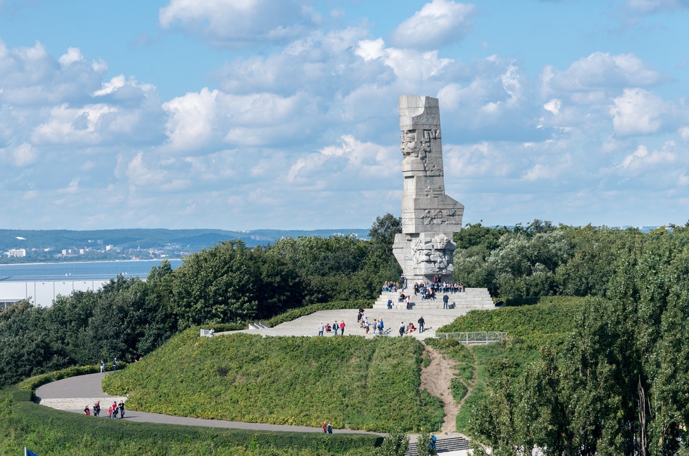 Gdansk, Polonya'daki Westerplatte anıtı