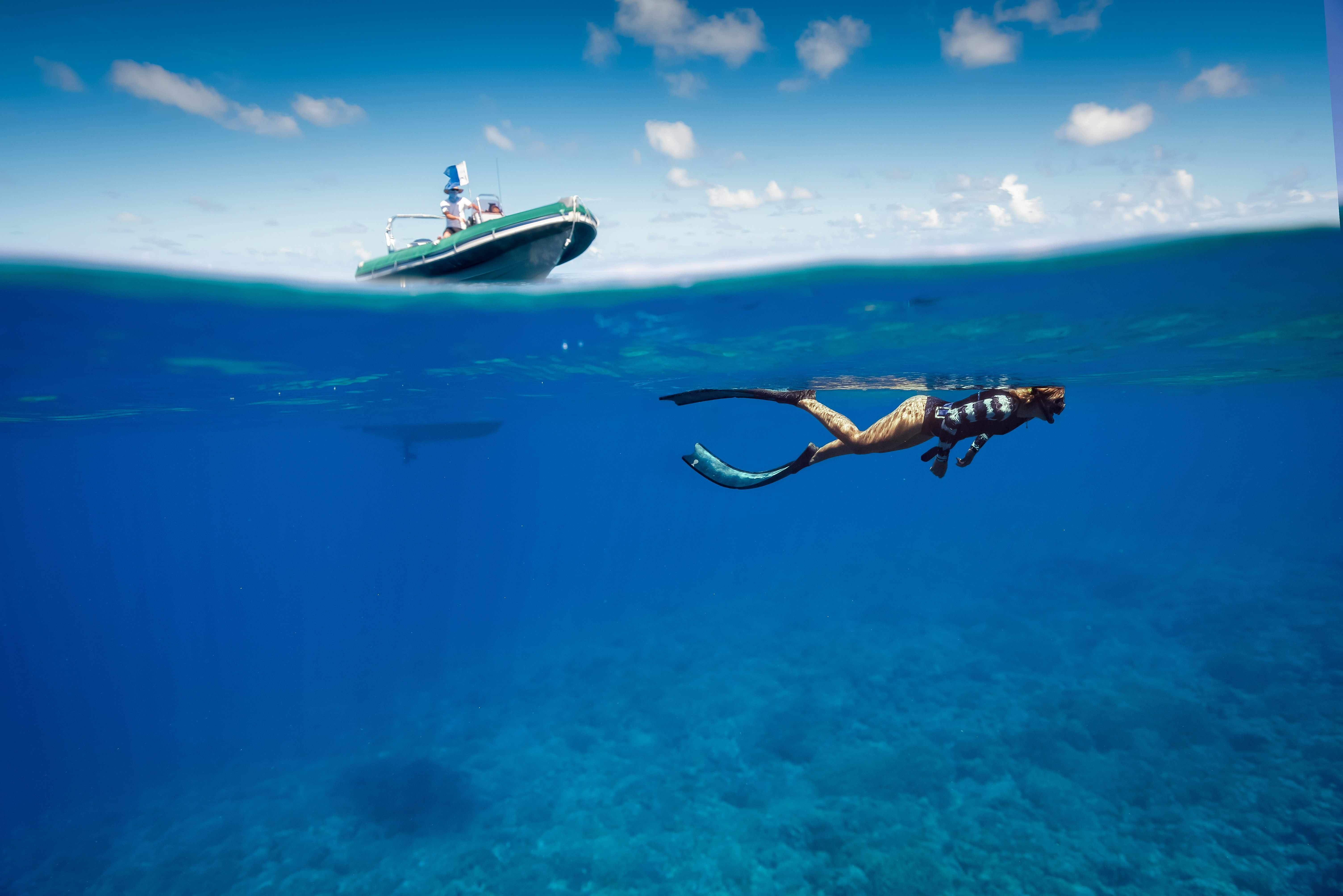 Swimming is a great way to enhance the sailing experience and feel a deeper connection to the sea