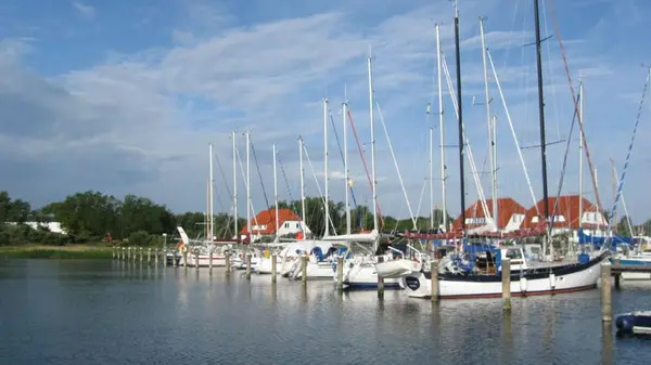 Přístav na ostrově Hiddensee