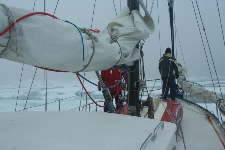 On board a specially modified Seelord sailboat