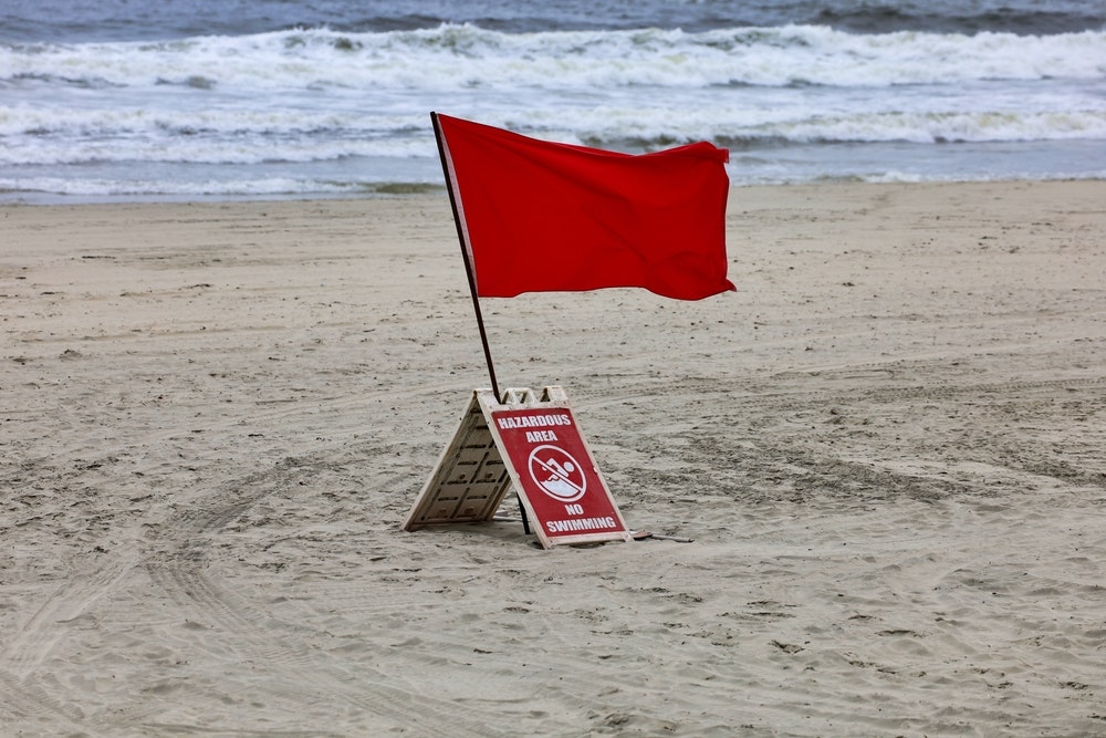 El color de la bandera nos informa del estado actual del mar