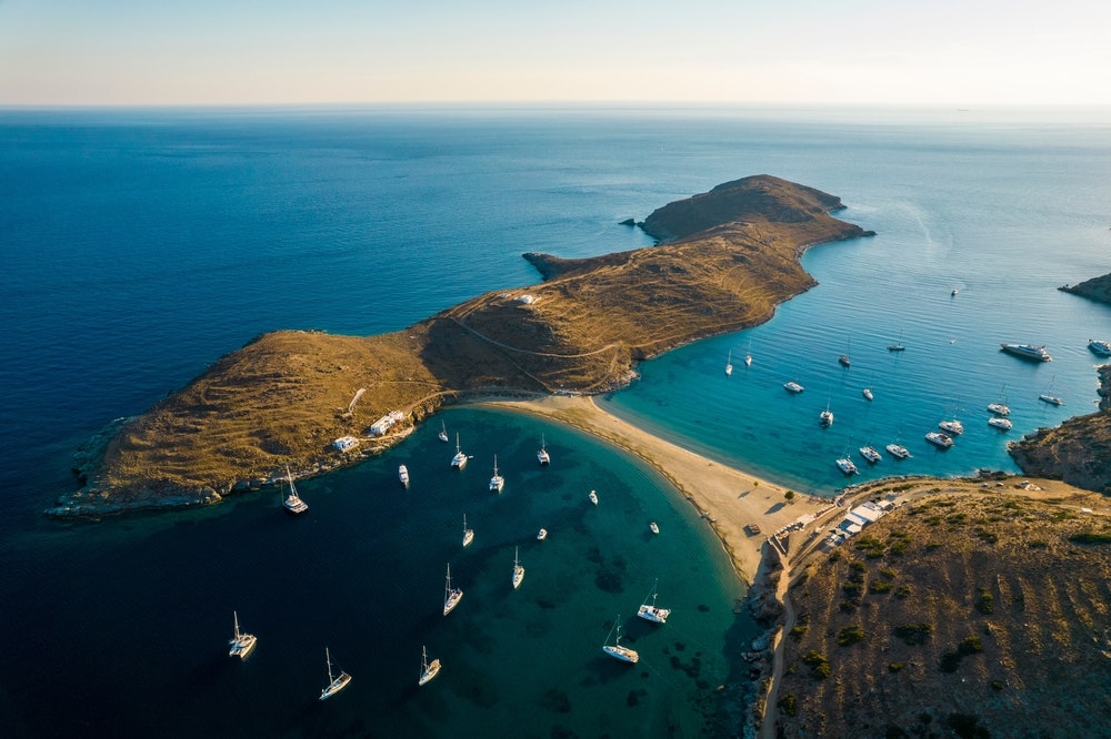 ギリシャのキクラデス諸島、キトノス島。