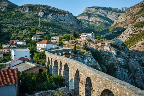 Turkish aqueduct in Stari Bar